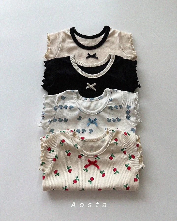 Ribbed Ribbon Tee by Aosta for Baby - view 1