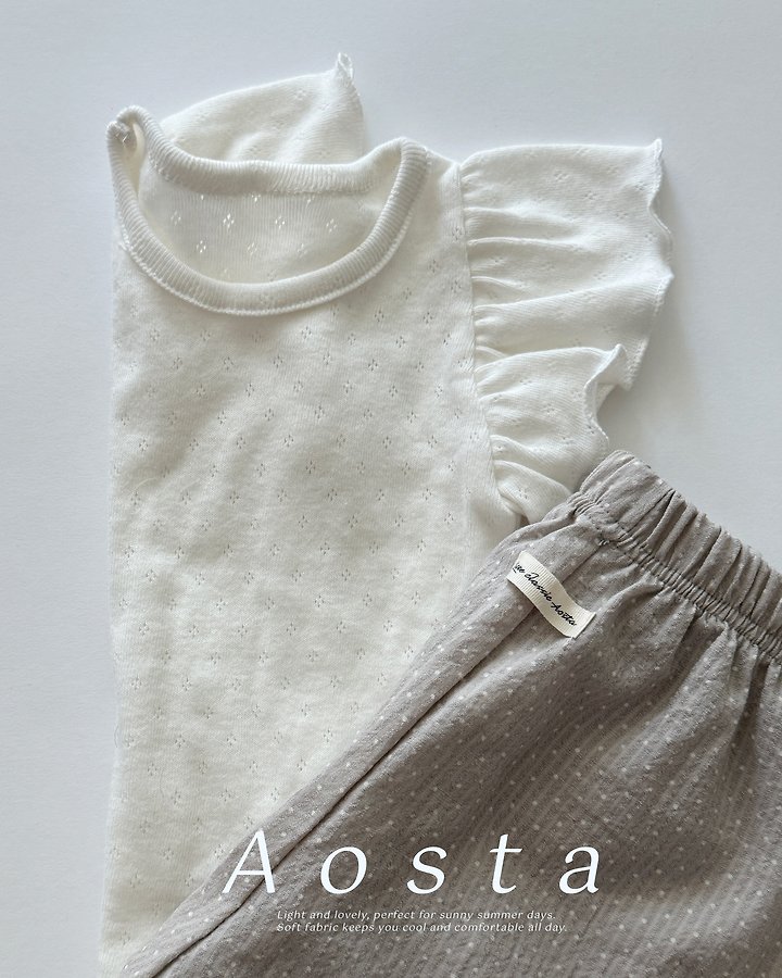 Aosta - Korean Baby Fashion - #babyclothing - Angel Frill Tee - 5