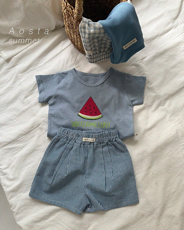 Aosta - Korean Baby Fashion - #babyclothing - Watermelon Tee - 9