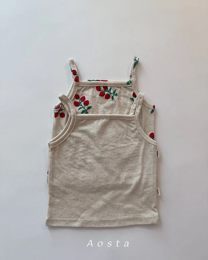 Aosta - Korean Baby Fashion - #babyclothing - Linen Strap Sleeveless