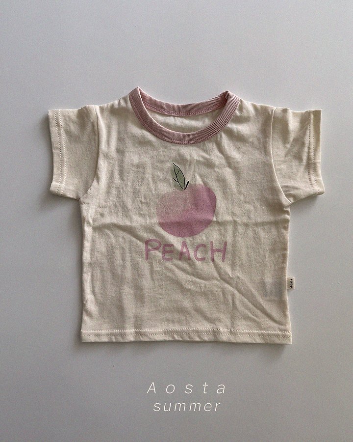 Aosta - Korean Baby Fashion - #babyclothing - Lemon Peach Tee - 5