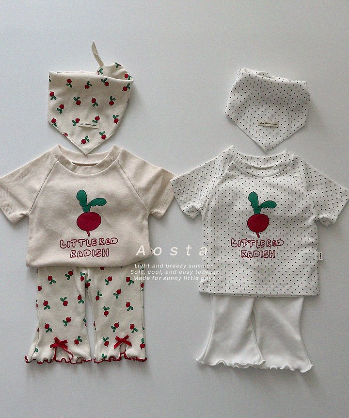 Aosta - Korean Baby Fashion - #babyboutiqueclothing - Radish Tee - 4