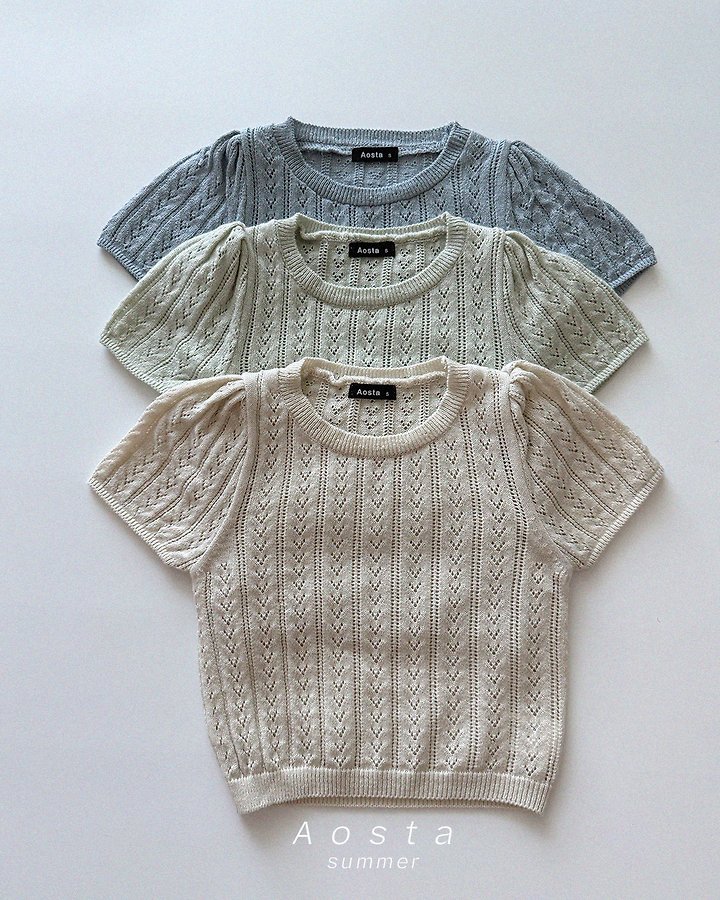 Aosta - Korean Baby Fashion - #babyclothing - Nick Eyelet Tee