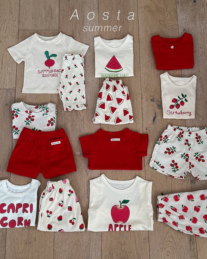 Aosta - Korean Baby Fashion - #babyclothing - Fruit Tee - 11