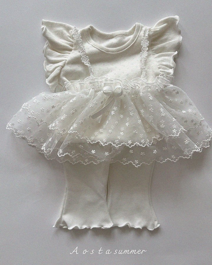 Aosta - Korean Baby Fashion - #babyfashion - Angel Frill Tee - 6