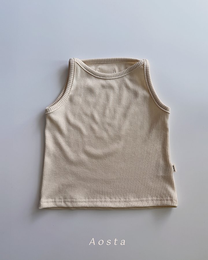 Aosta - Korean Baby Fashion - #babyfashion - Everyday Sleeveless Tee - 2