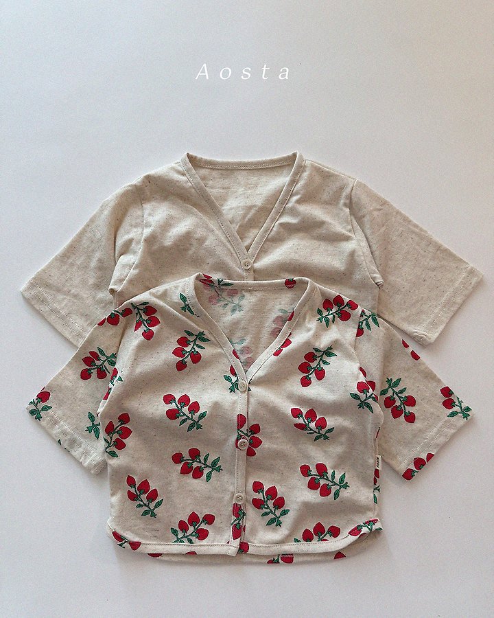 Aosta - Korean Baby Fashion - #babyfashion - Linen Cardigan