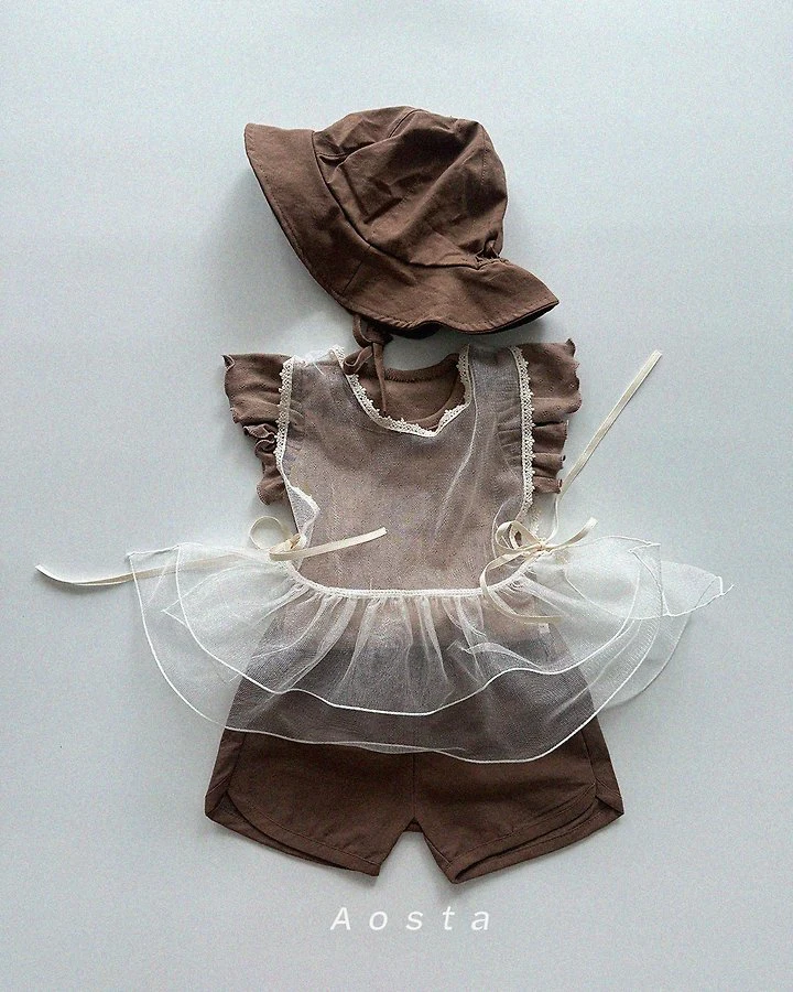 Aosta - Korean Baby Fashion - #babyfashion - Lace Simple Vest - 11