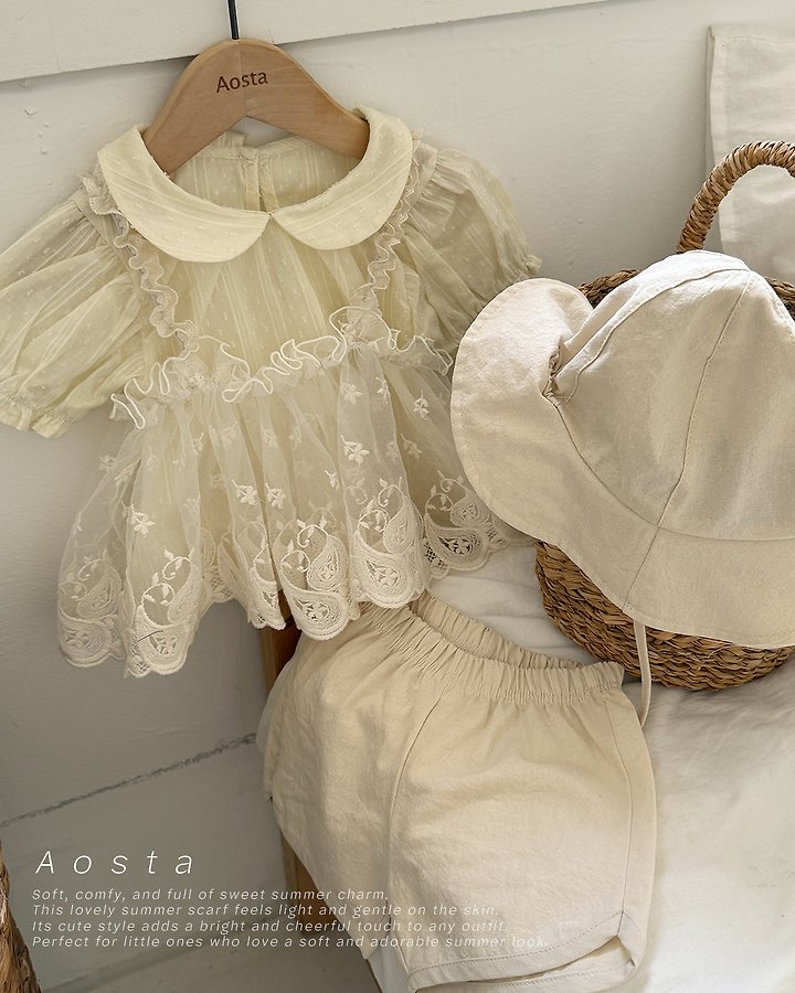 Aosta - Korean Baby Fashion - #babyfashion - Lace Strap Bustier - 8