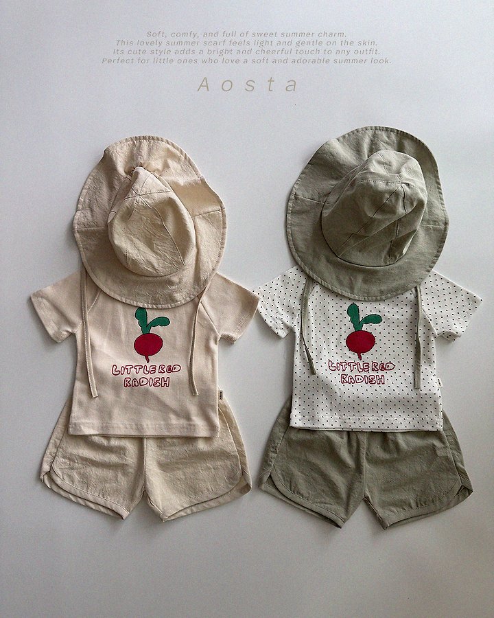 Aosta - Korean Baby Fashion - #babyfashion - Radish Tee - 5