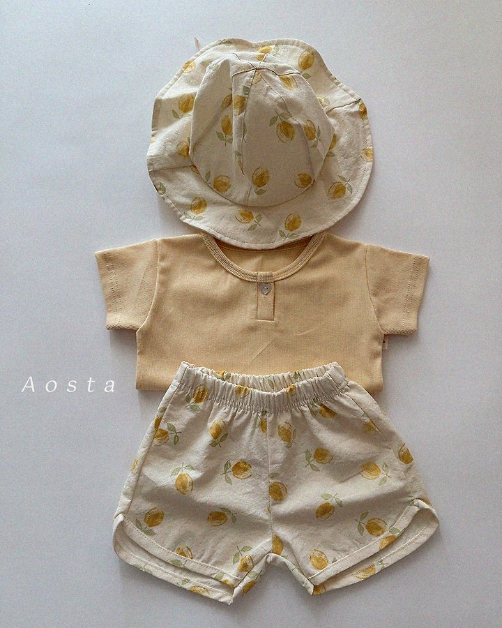 Aosta - Korean Baby Fashion - #babyfever - Heart Button Tee - 5