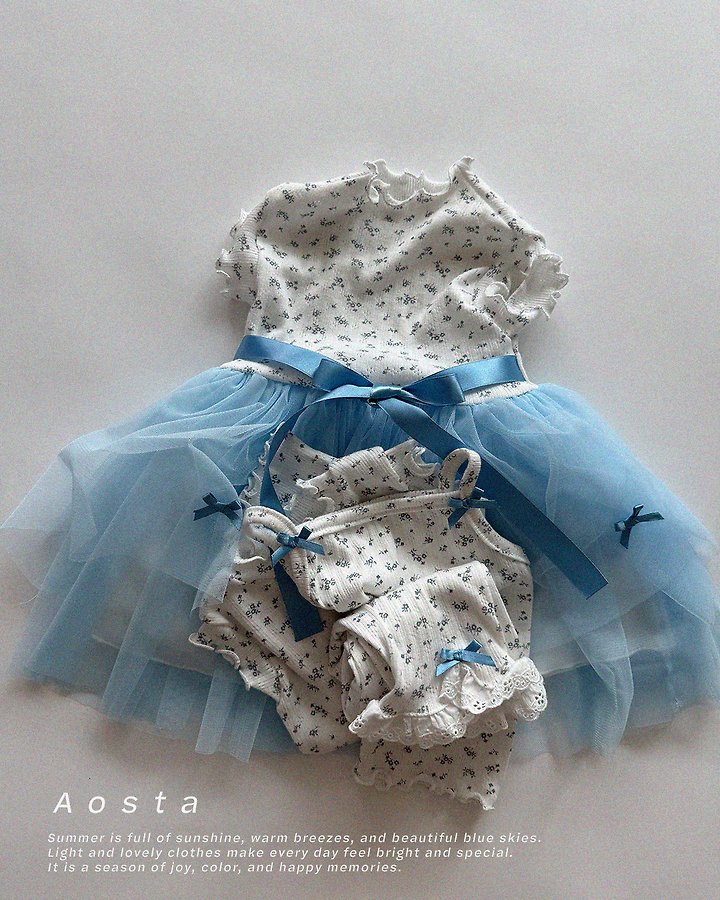 Aosta - Korean Baby Fashion - #babyfever - Camellia Sleeveless - 8