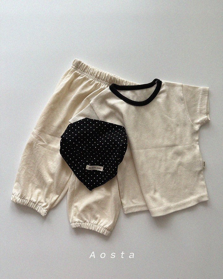 Ribbed Short-Sleeve Tee by Aosta for Baby - view 6