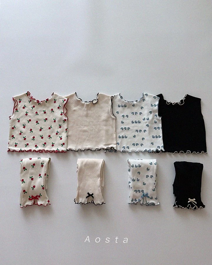 Ribbed Ribbon Pants by Aosta for Baby - view 2