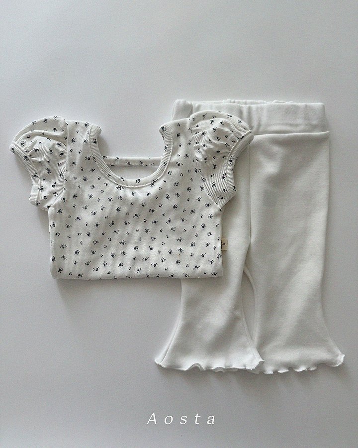 Aosta - Korean Baby Fashion - #babygirlfashion - Open-Back Puff Blouse - 9