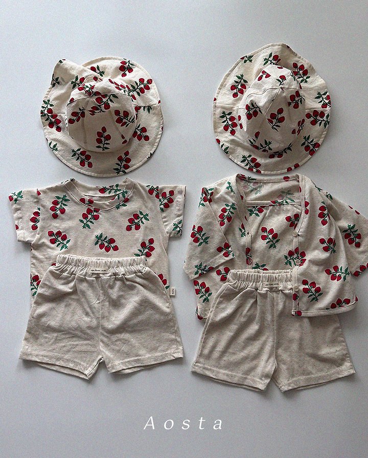 Aosta - Korean Baby Fashion - #babygirlfashion - Linen Short-Sleeve Tee - 6