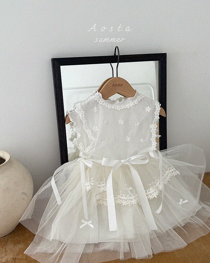 Aosta - Korean Baby Fashion - #babygirlfashion - Camellia One-piece - 11