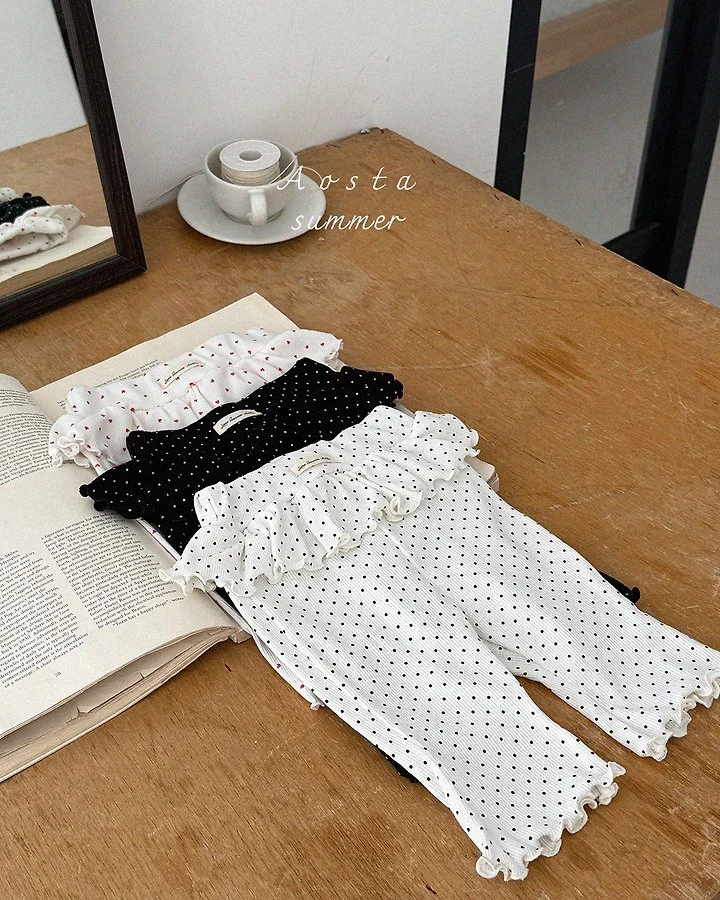 Aosta - Korean Baby Fashion - #babygirlfashion - Kiki Frill Pants - 3