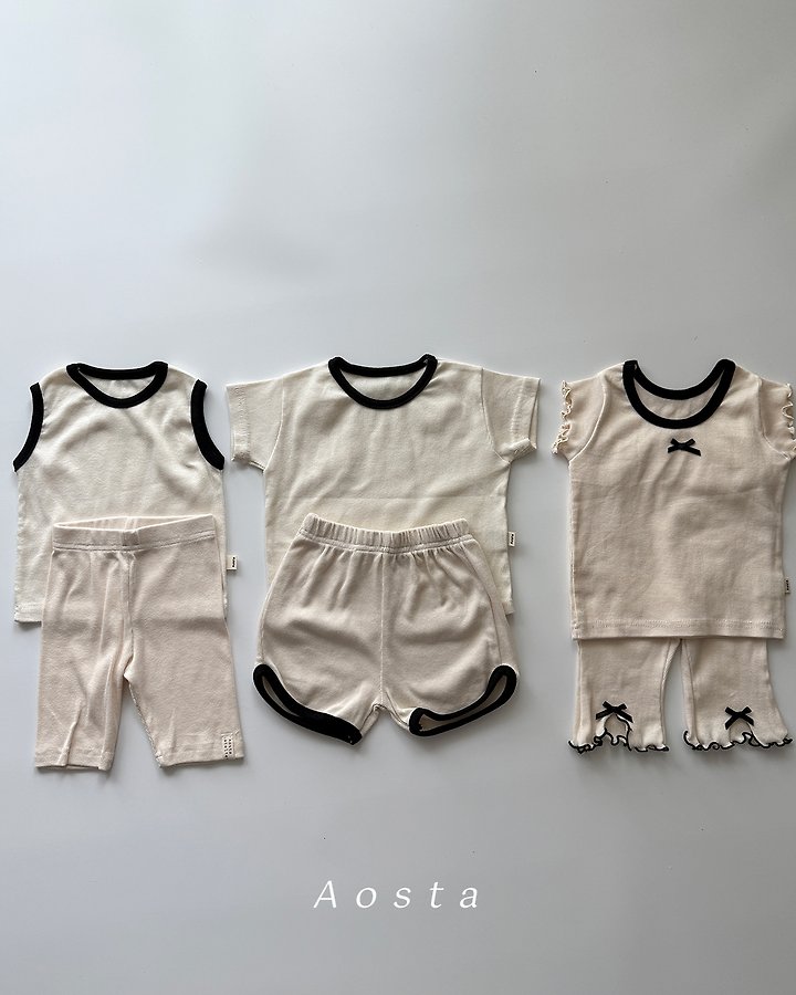 Aosta - Korean Baby Fashion - #babygirlfashion - Ribbed Biker Pants - 6