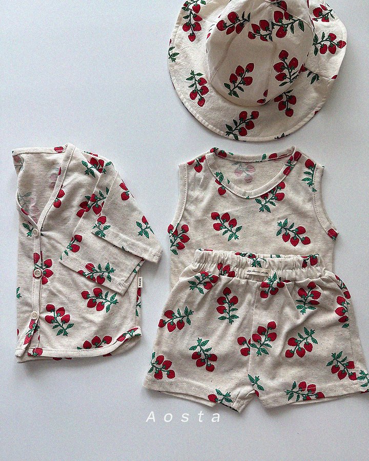 Aosta - Korean Baby Fashion - #babylifestyle - Linen Sleeveless Tee - 6