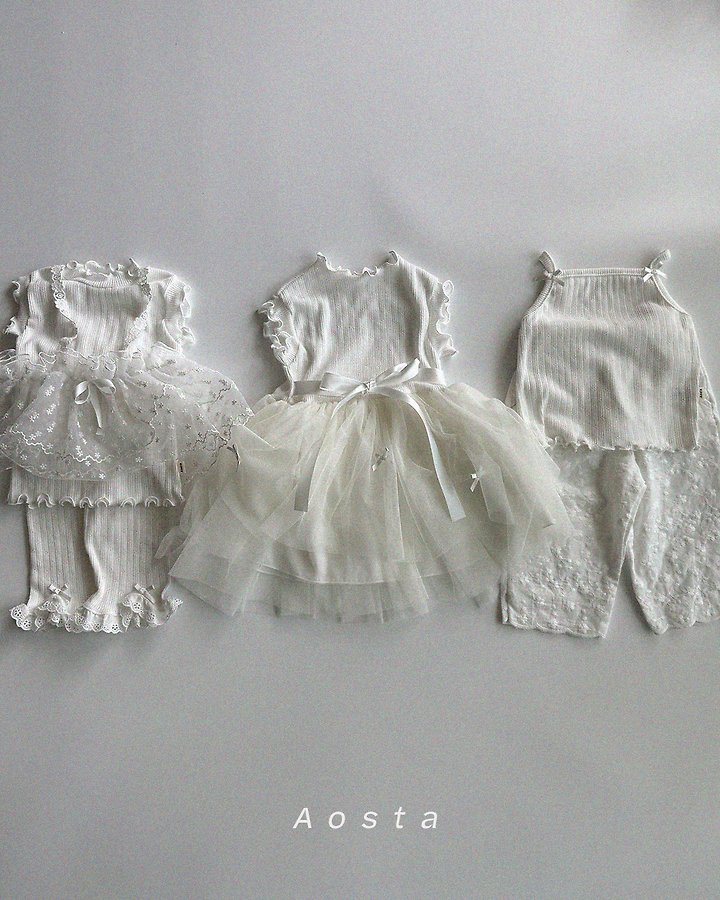 Aosta - Korean Baby Fashion - #babylifestyle - Lace Strap Bustier - 11