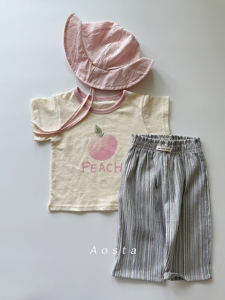 Aosta - Korean Baby Fashion - #babylifestyle - Lemon Peach Tee - 9