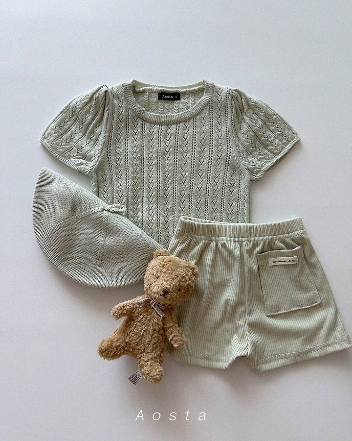Aosta - Korean Baby Fashion - #babylifestyle - Nick Eyelet Tee - 5