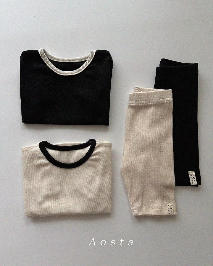 Aosta - Korean Baby Fashion - #babylifestyle - Ribbed Biker Pants - 7