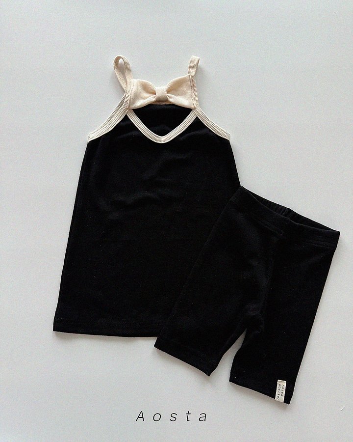 Aosta - Korean Baby Fashion - #babylifestyle - Ribbed Ribbon One-piece - 5