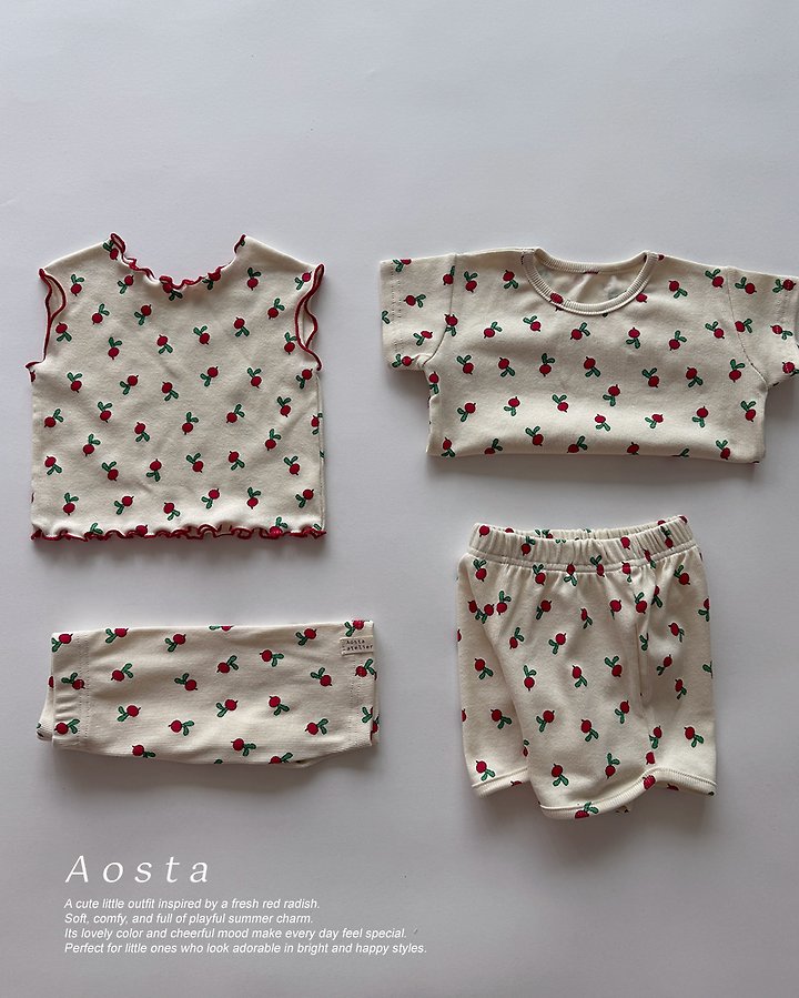 Aosta - Korean Baby Fashion - #babylifestyle - Ribbed Love Sleeveless - 3