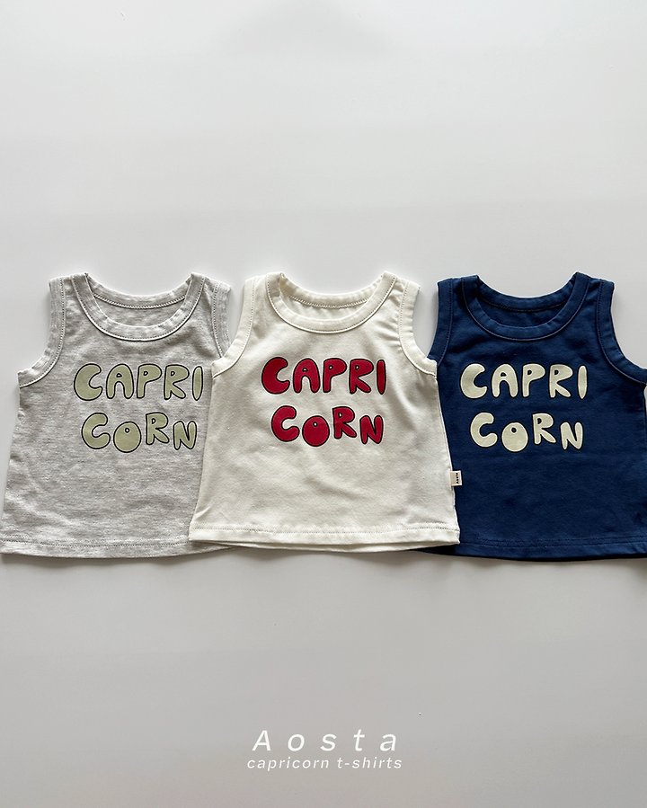 Aosta - Korean Baby Fashion - #babylifestyle - Capricorn Sleeveless Tee
