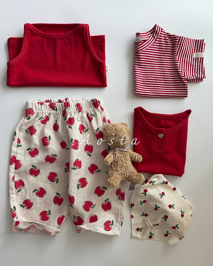 Aosta - Korean Baby Fashion - #babyoninstagram - Heart Button Tee - 8