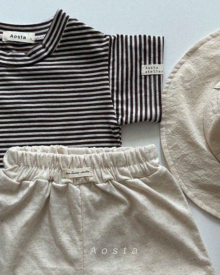 Aosta - Korean Baby Fashion - #babyoninstagram - Linen Short Pants - 9