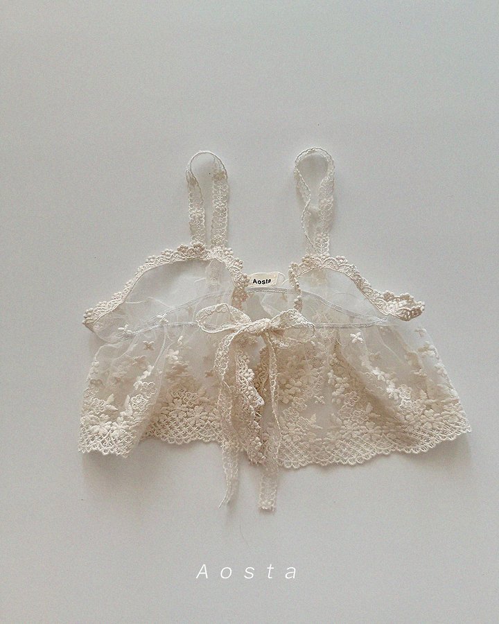 Aosta - Korean Baby Fashion - #babyoninstagram - Lace Open Bustier