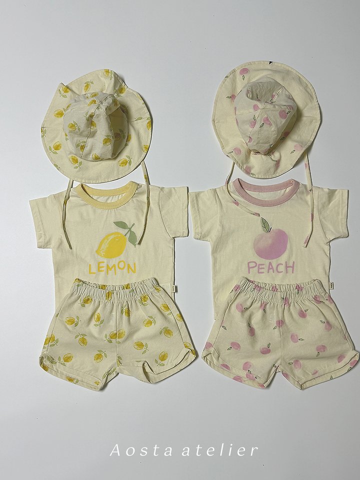 Aosta - Korean Baby Fashion - #babyoninstagram - Lemon Peach Tee - 10