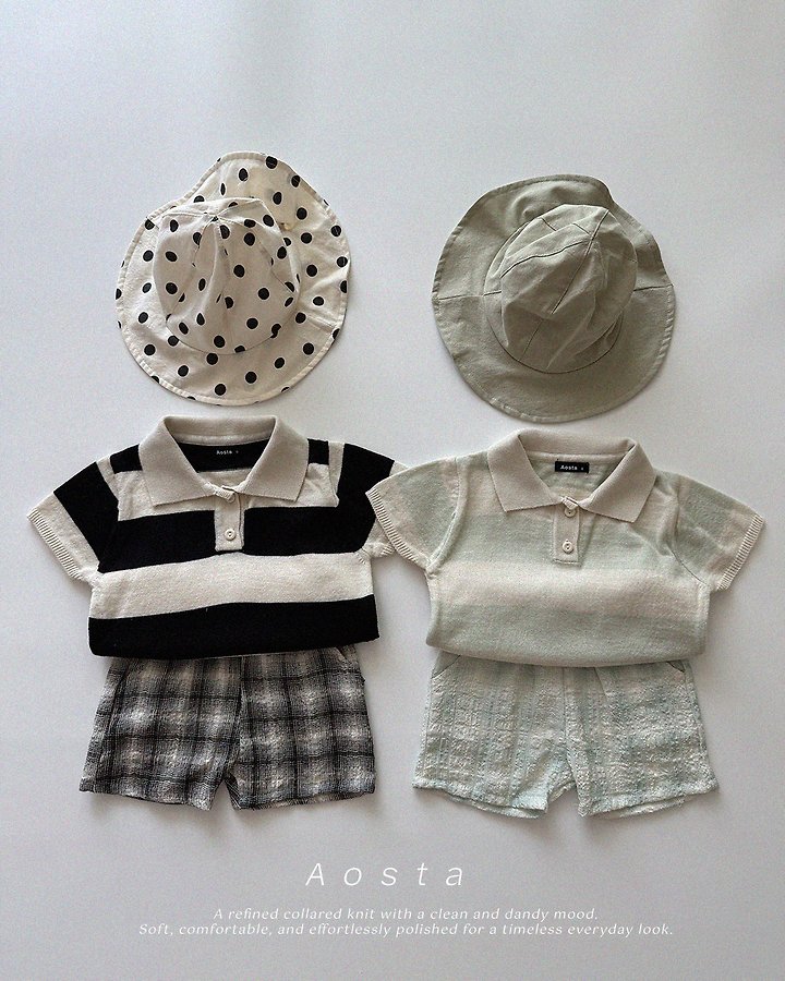 Aosta - Korean Baby Fashion - #babyoninstagram - Knit Collar Tee - 7