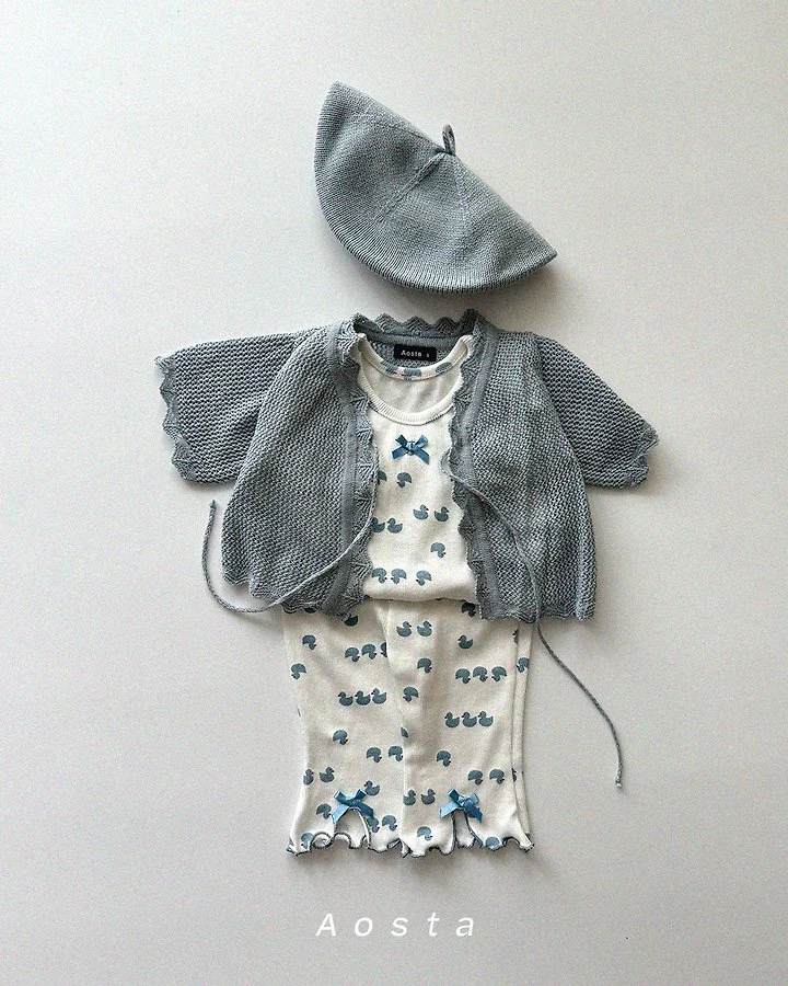 Ribbed Ribbon Tee by Aosta for Baby - view 7