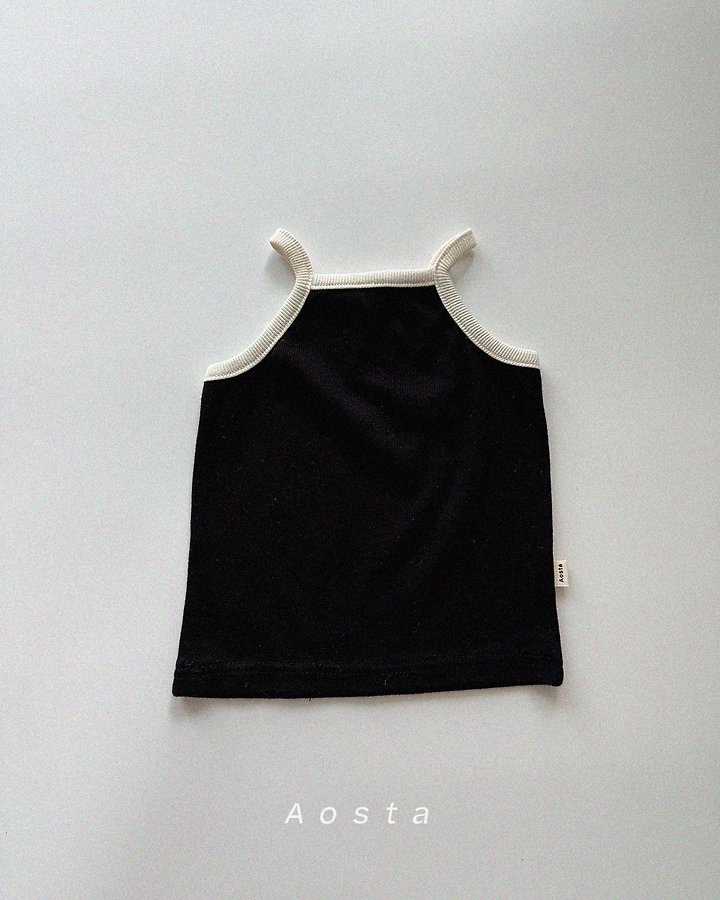 Aosta - Korean Baby Fashion - #babyoninstagram - Ribbed Strap Sleeveless - 2