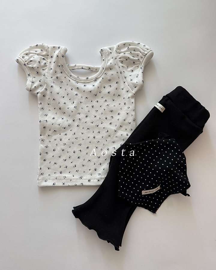 Aosta - Korean Baby Fashion - #babyootd - Open-Back Puff Blouse - 12