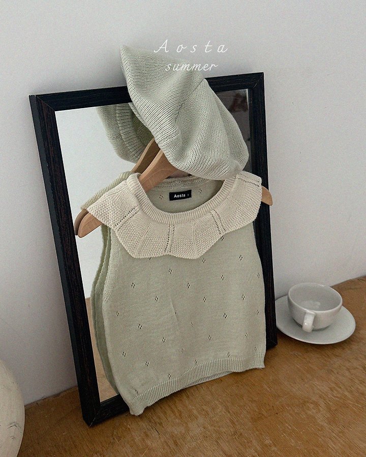 Knit Frill Tee by Aosta for Baby - view 9