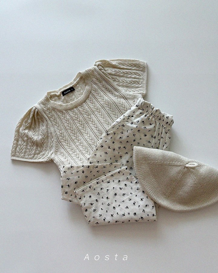 Aosta - Korean Baby Fashion - #babyootd - Nick Eyelet Tee - 7