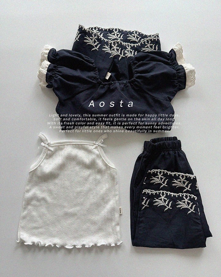 Aosta - Korean Baby Fashion - #babyootd - Camellia Sleeveless - 12