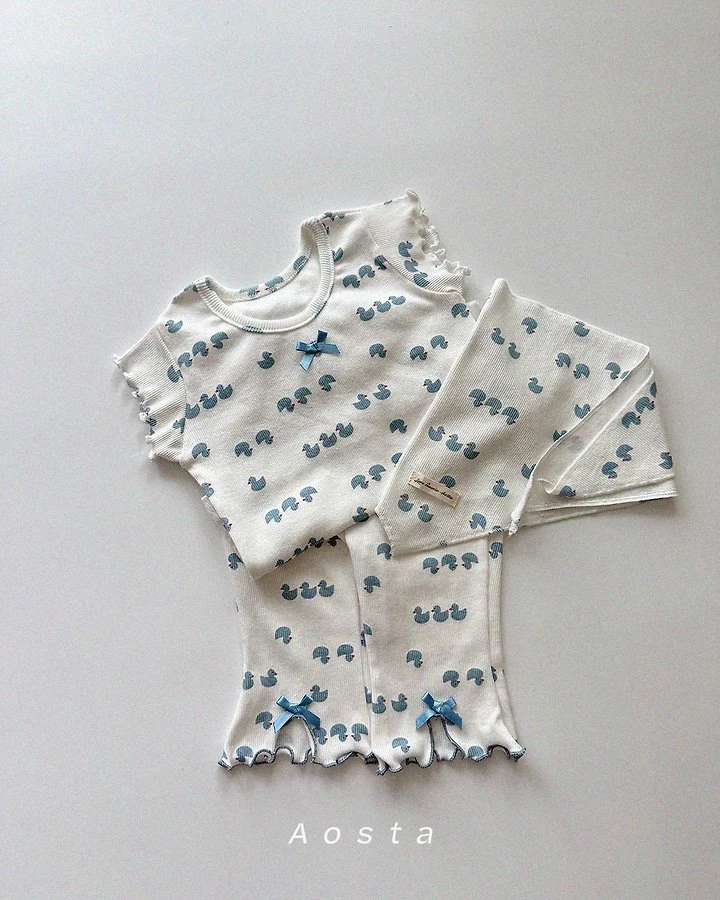 Ribbed Ribbon Pants by Aosta for Baby - view 6
