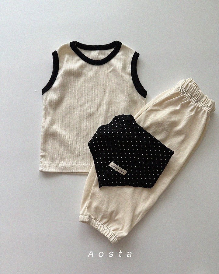 Aosta - Korean Baby Fashion - #babyoninstagram - Ribbed Sleeveless - 4