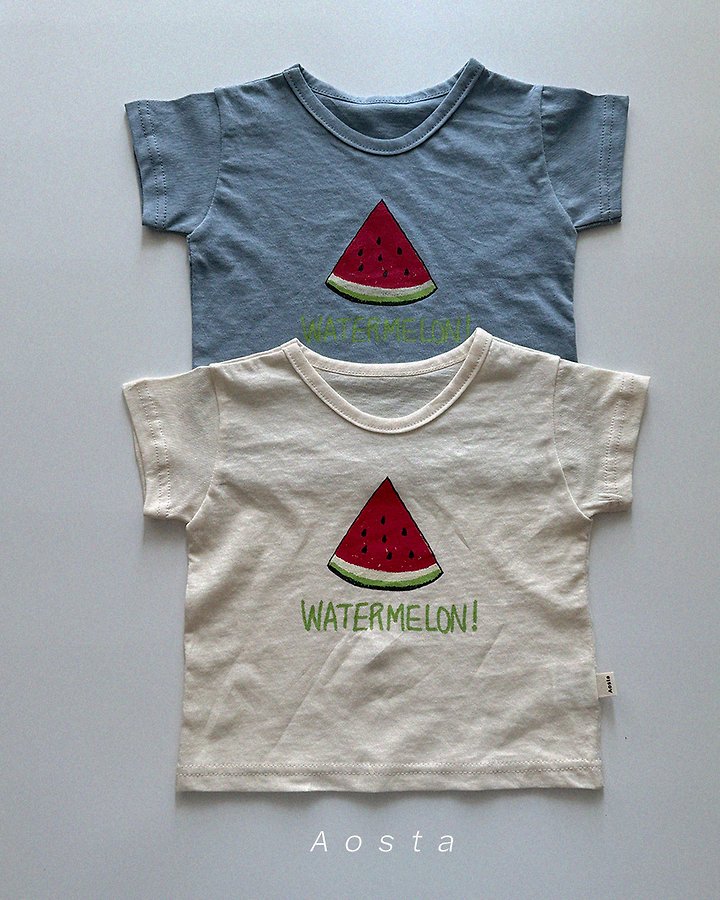 Aosta - Korean Baby Fashion - #babyoutfit - Watermelon Tee