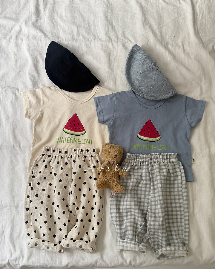 Aosta - Korean Baby Fashion - #babyoutfit - Watermelon Tee - 2