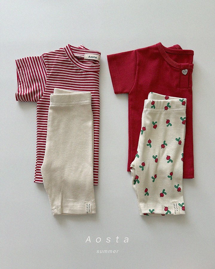 Aosta - Korean Baby Fashion - #babyoutfit - Heart Button Tee - 11