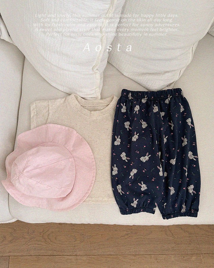 Aosta - Korean Baby Fashion - #babyoutfit - Linen Short-Sleeve Tee - 11