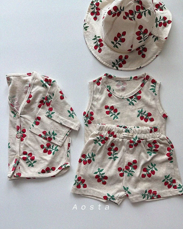 Aosta - Korean Baby Fashion - #babyoutfit - Linen Sleeveless Tee - 9
