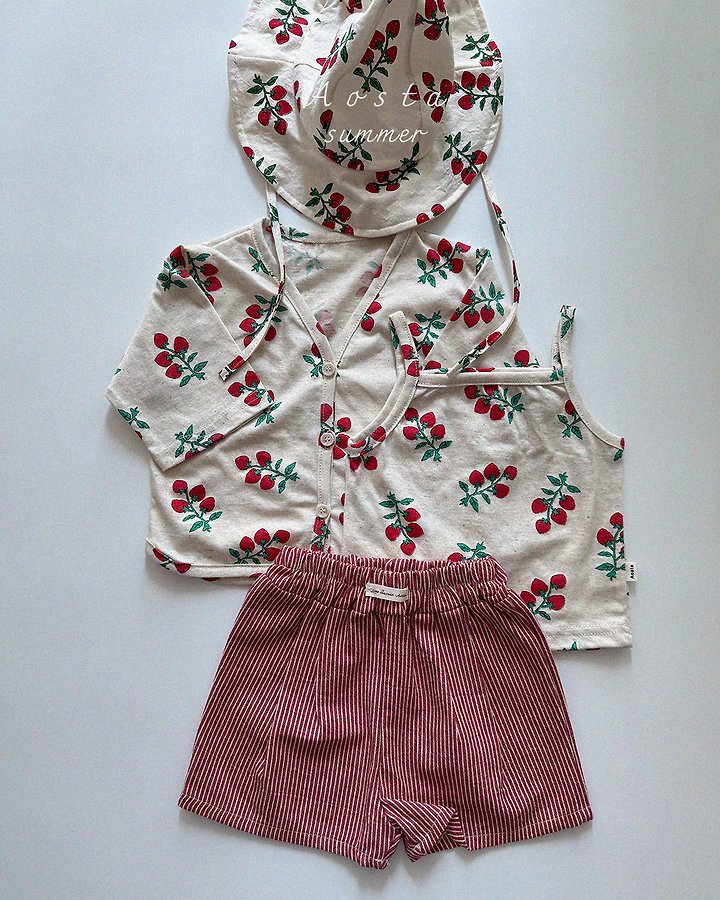 Aosta - Korean Baby Fashion - #babyoutfit - Linen Strap Sleeveless - 9